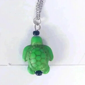 Howlite Turquoise Turtle Necklace
